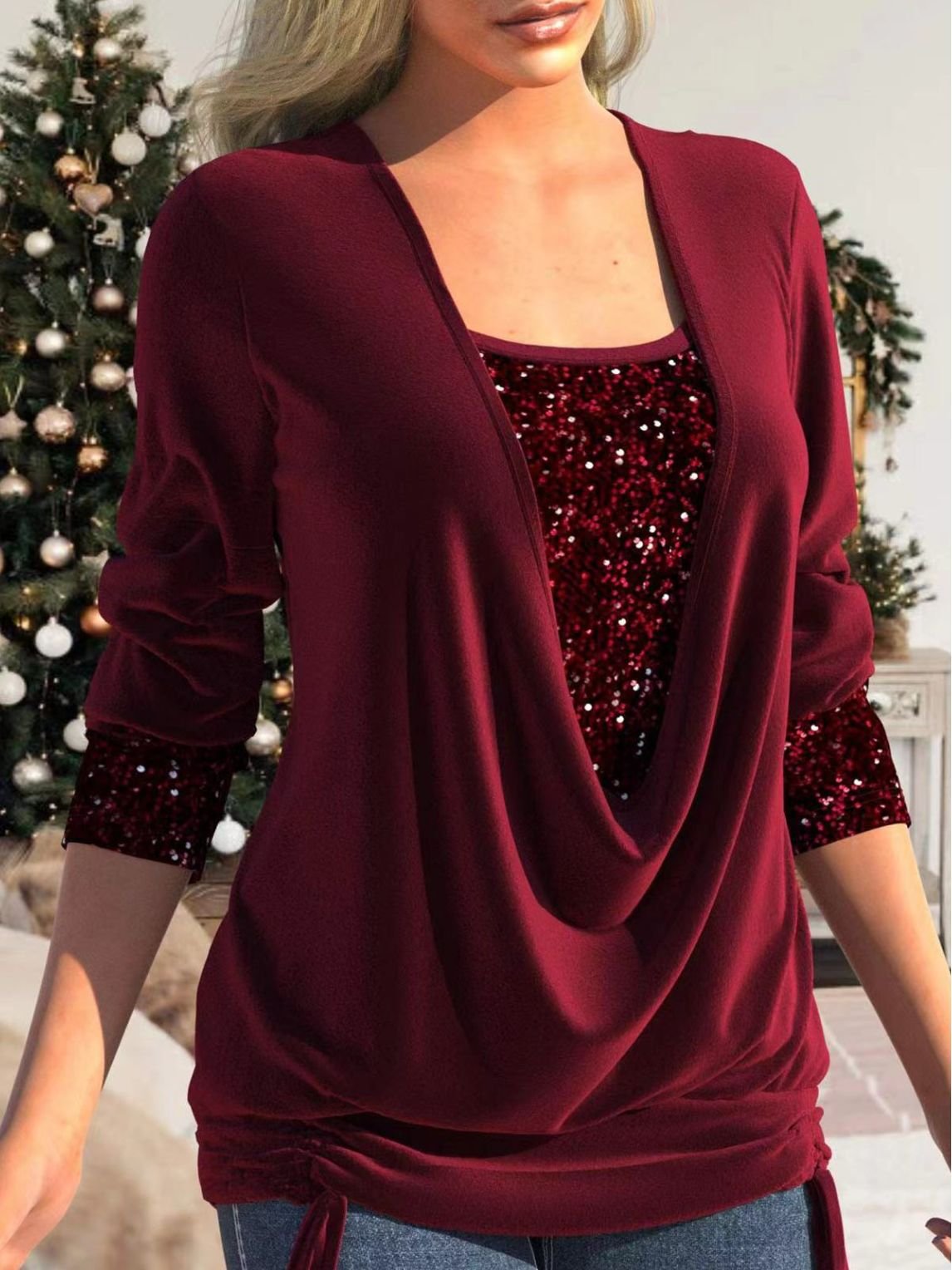 Dazzle | Pailletten glitter top