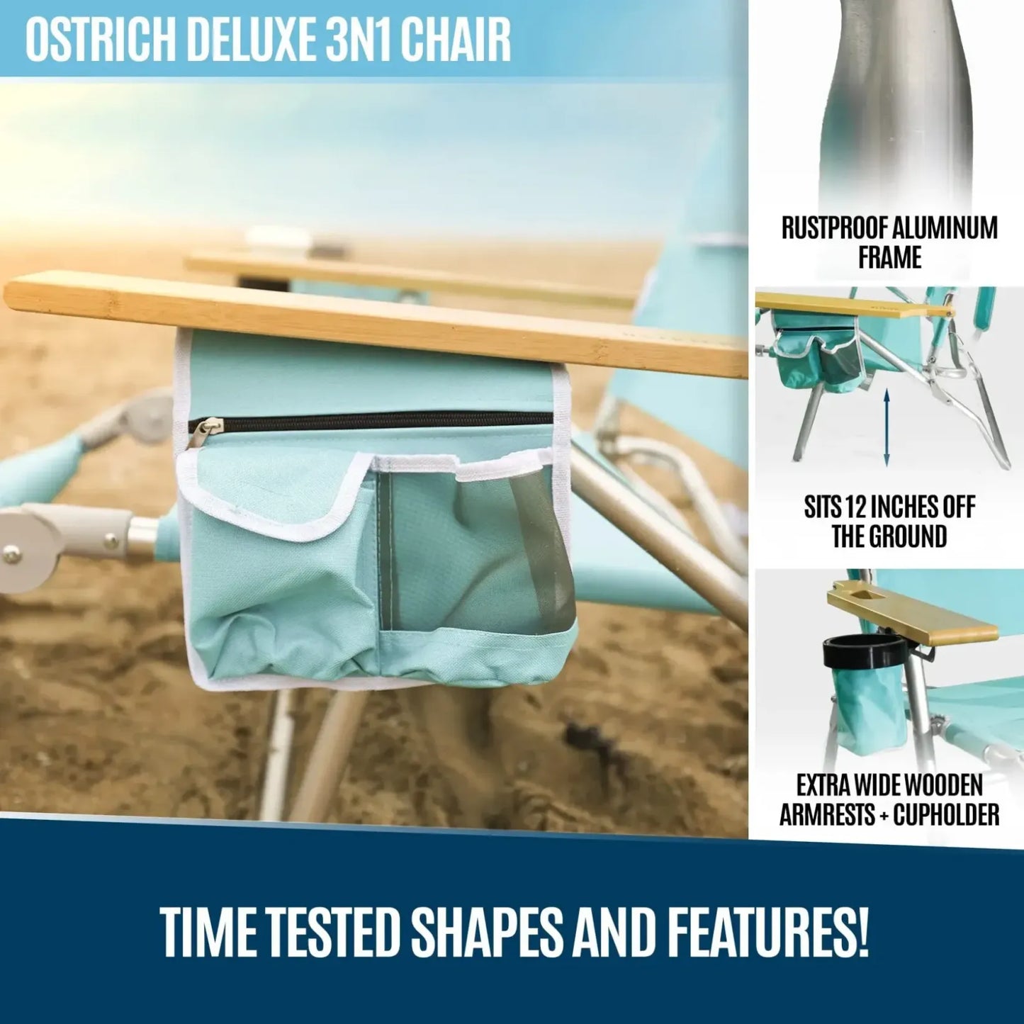 Compra 1 e ricevi 1 gratis 💺 Sedia sdraio 3-in-1 Ostrich 🎁
