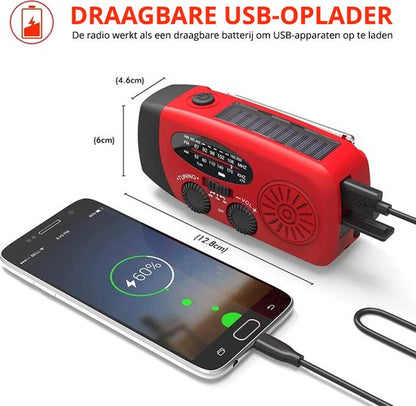 EmergencyCharge Pro | Noodradio, zaklamp en stroomvoorziening in 1