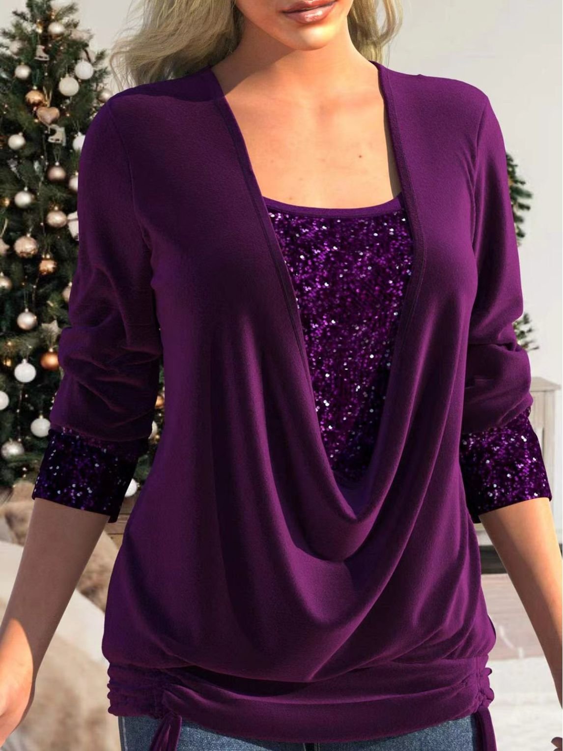 Dazzle | Pailletten glitter top