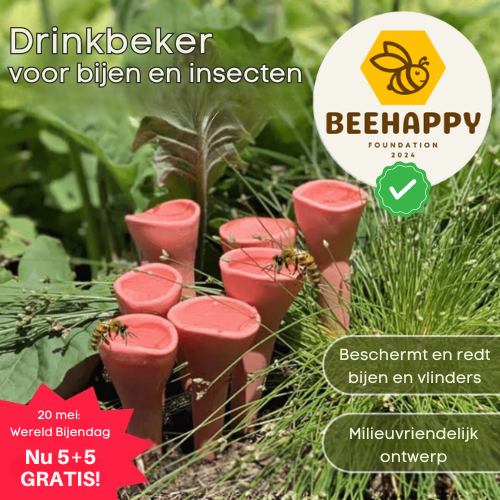 BeeVive - Drinkbeker voor bijen en vlinders (5+5 gratis)