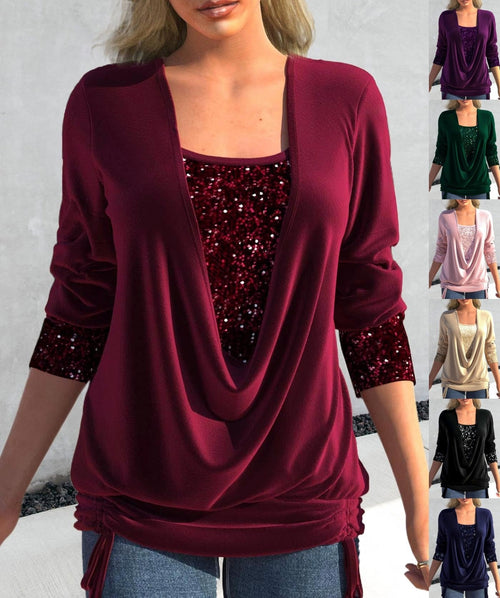 Dazzle | Pailletten glitter top