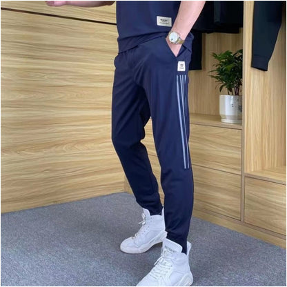 2-delig heren set: stretch t-shirt en joggingbroek